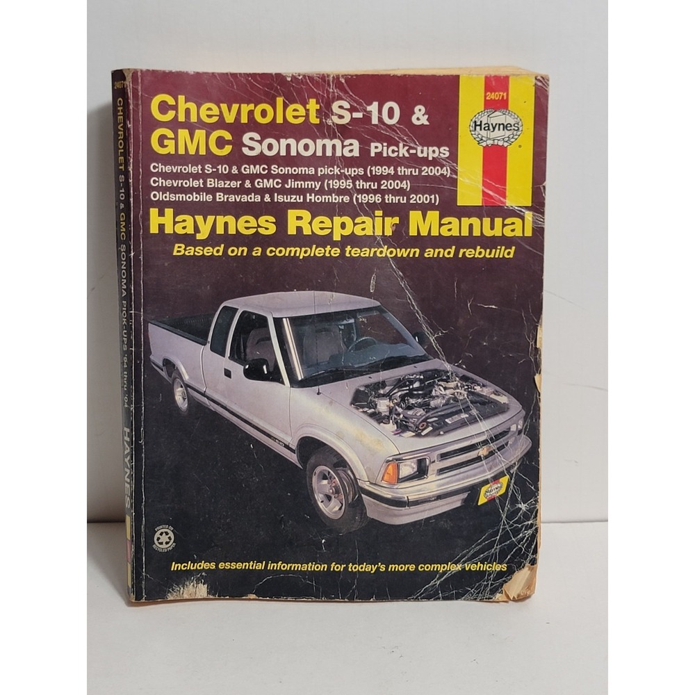 Chevrolet S-10 GMC Sonoma Haynes Auto Repair Manual 1994-2004 24071